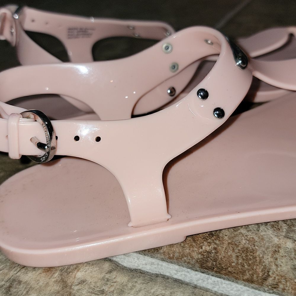 Michael Kors Jelly Lane Plate Sandals Flats Bundle Lot of 2 Pair Women Size 6 - Picture 7 of 9